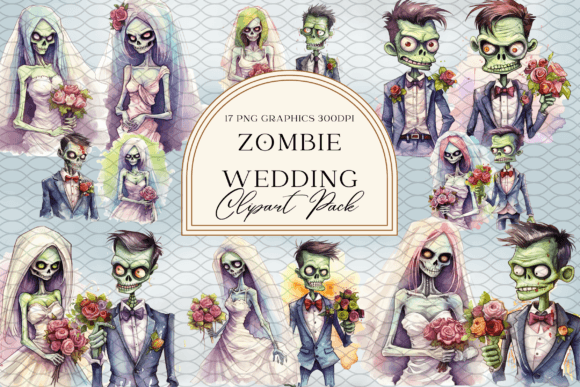 Download Zombie Wedding Brides and Grooms - Zombie Collection