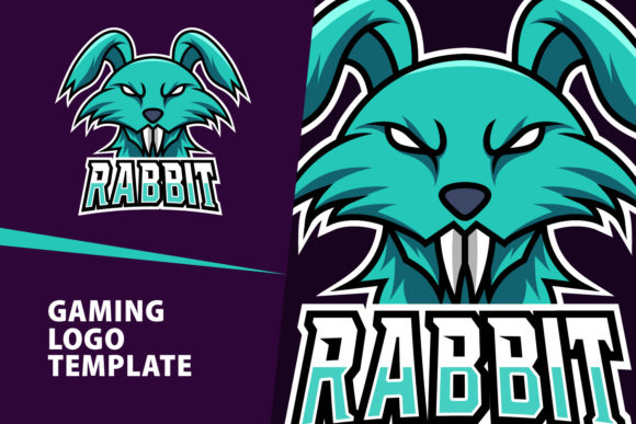 Download Rabbit Mascot Gaming Logo Design - Rabbit Collection
